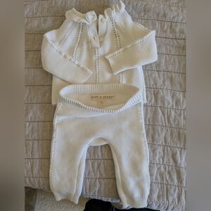 Hope & Henry Baby Knit Set - Cream